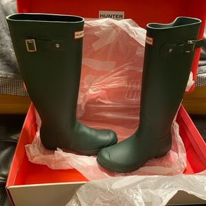Women’s Hunter Original Rain/Winter Boots Green 8